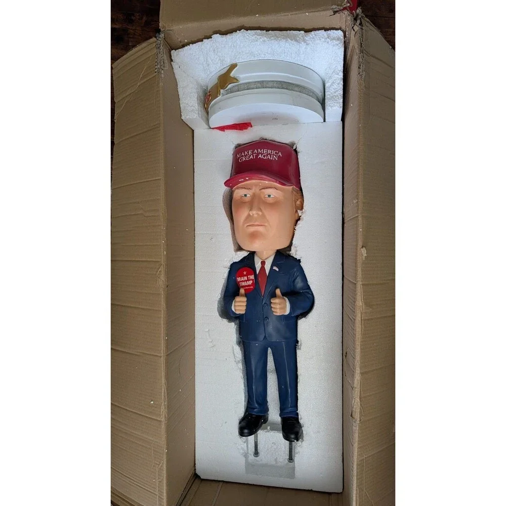 Trump Maga Drain The Swamp 3 Ft Bobble Head Statue 2016 Campaign